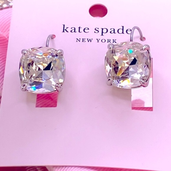 HOST PICK 12/21/24 NWT ✨Kate Spade Large Cushion Cut Drop Earrings ✨ - Picture 3 of 5
